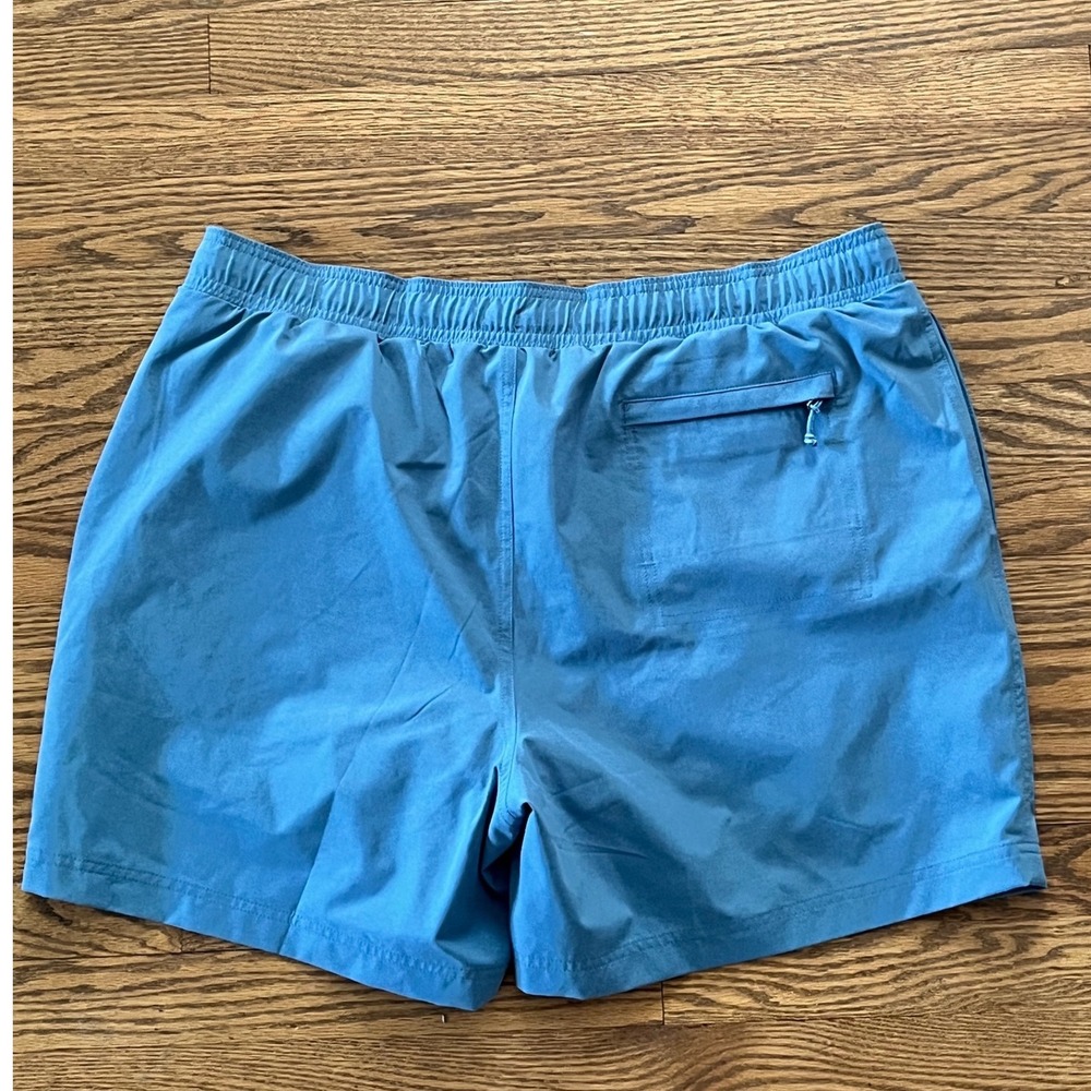 LL Bean Mens Bounder Shorts Blue Recycled Polyester Sorona XL 521556 - Picture 4 of 7